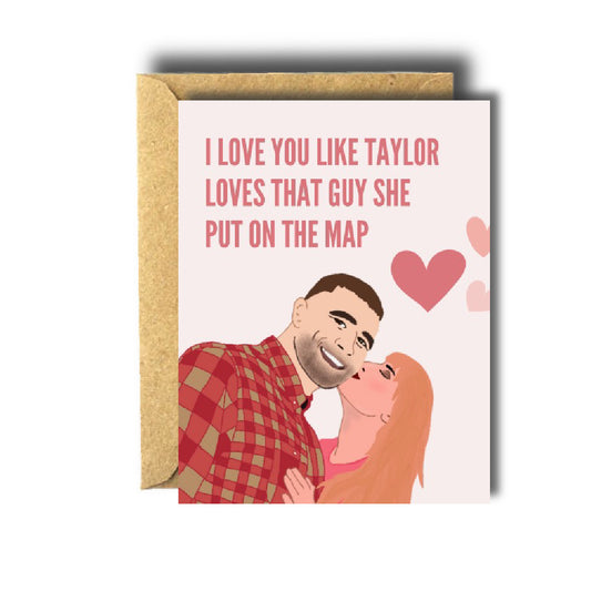 Taylor Swift and Travis Kelce Love Card