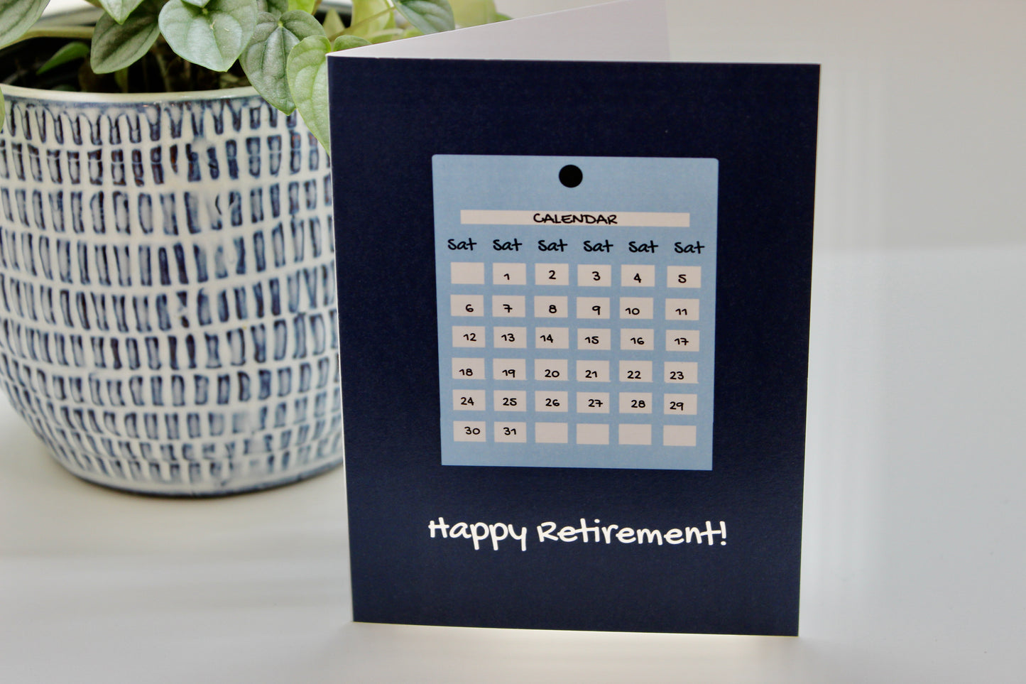 Retirement Calendar Card