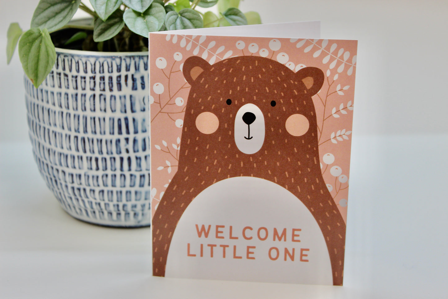 Welcome Little One Bear New Baby Card