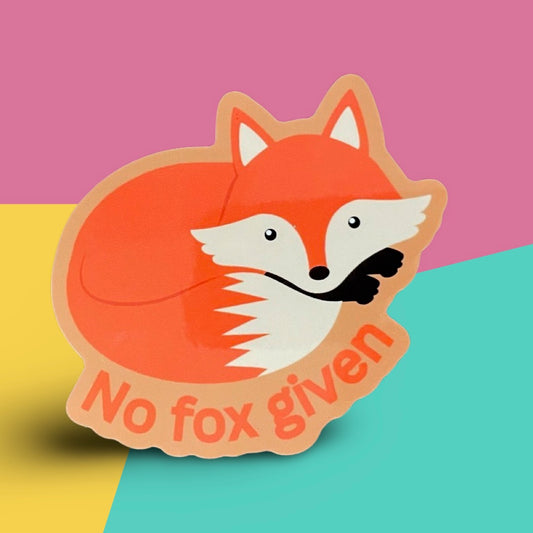 No Fox Given Vinyl Sticker
