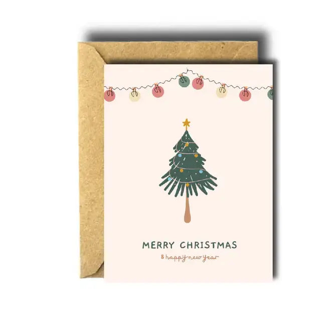 Christmas Tree with Lights Holiday Card | Boxed Set of 8