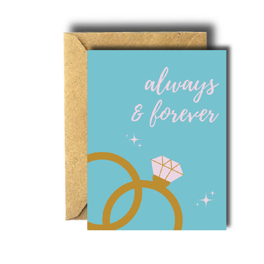 Always & Forever Wedding/ Engagement Card