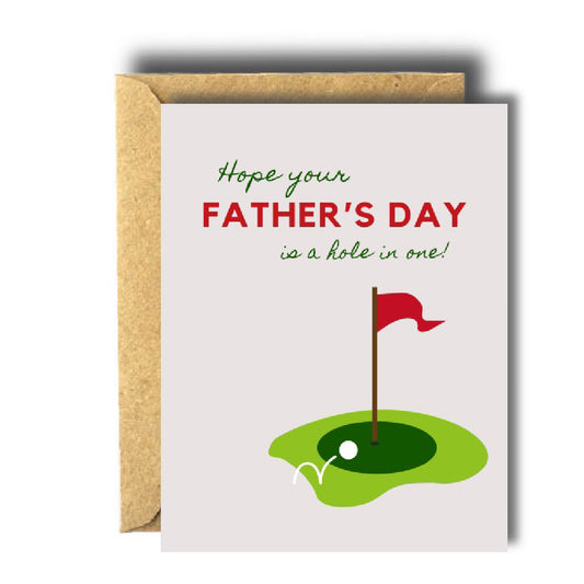 Hole in One Father's Day Greeting Card