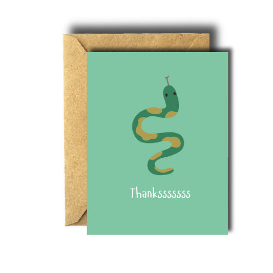 Snake Thanks Card