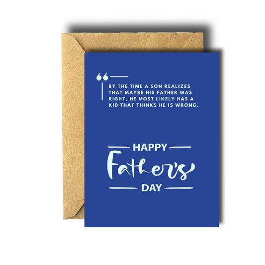 Father and Son Father’s Day Card