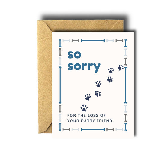 Furry Friend Pet Sympathy Card