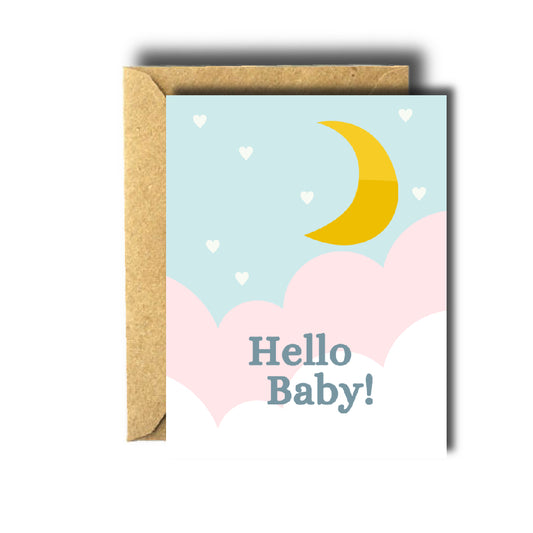 Hello Baby Newborn Shower Card