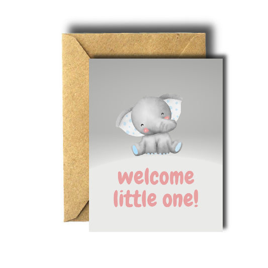 Welcome Little One New Baby Card